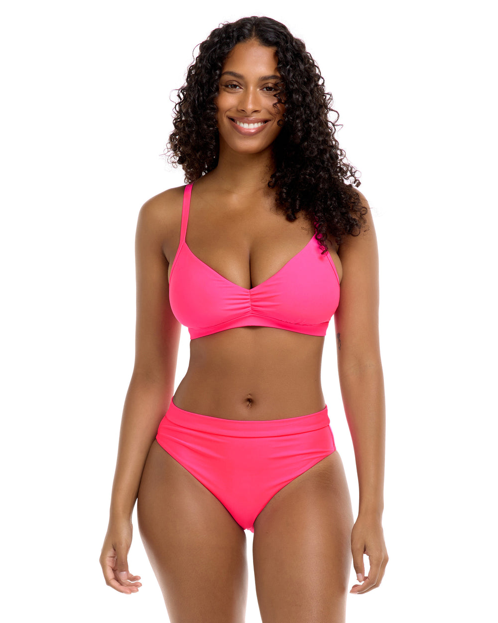 Smoothies Drew D-F Cup Bikini Top - Bubble Gum