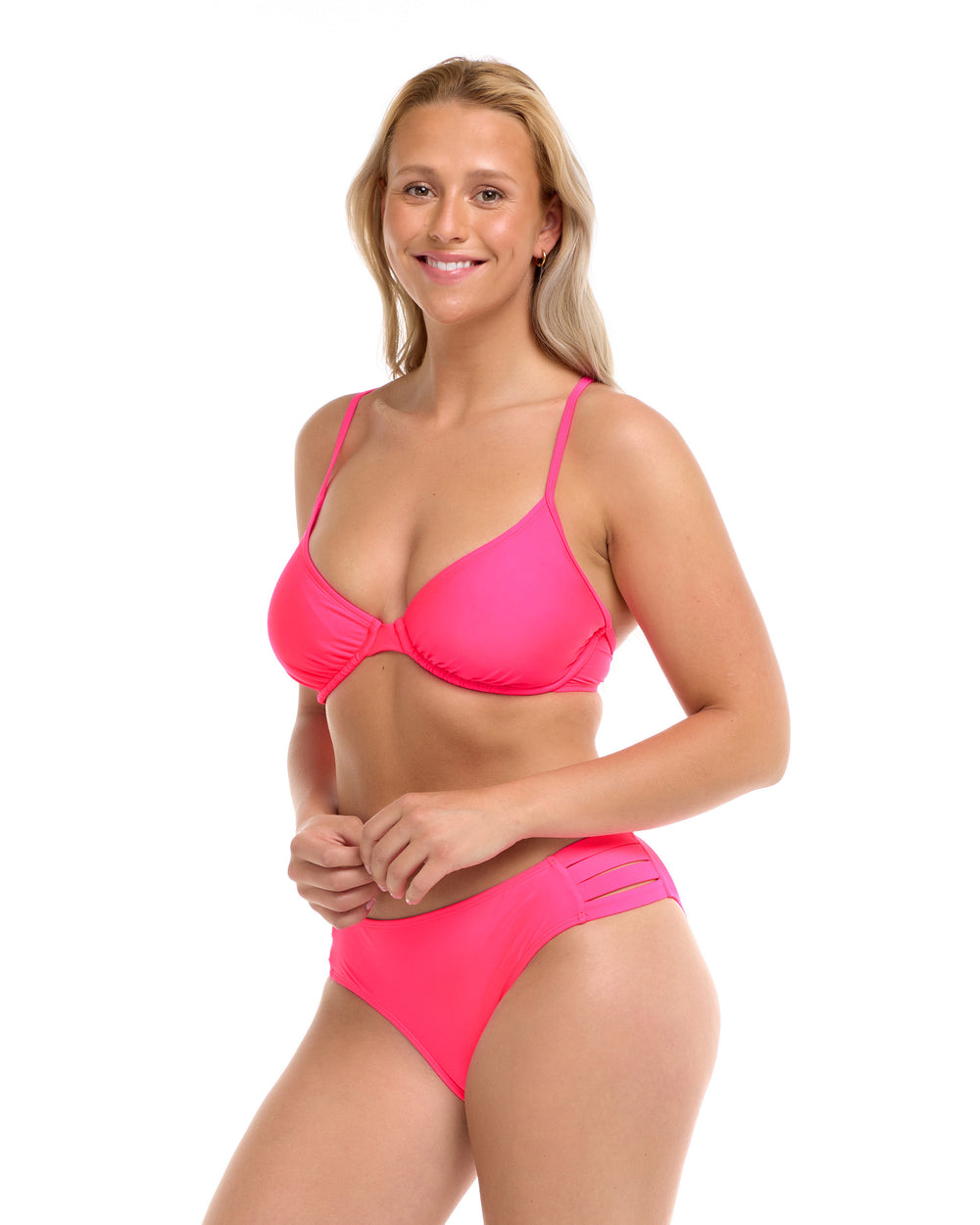 Smoothies Solo D-F Cup Bikini Top - Bubble Gum