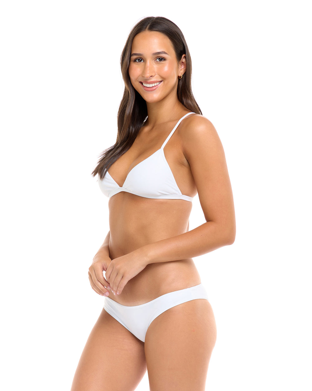 Smoothies Evelyn Fixed Triangle Bikini Top - Snow