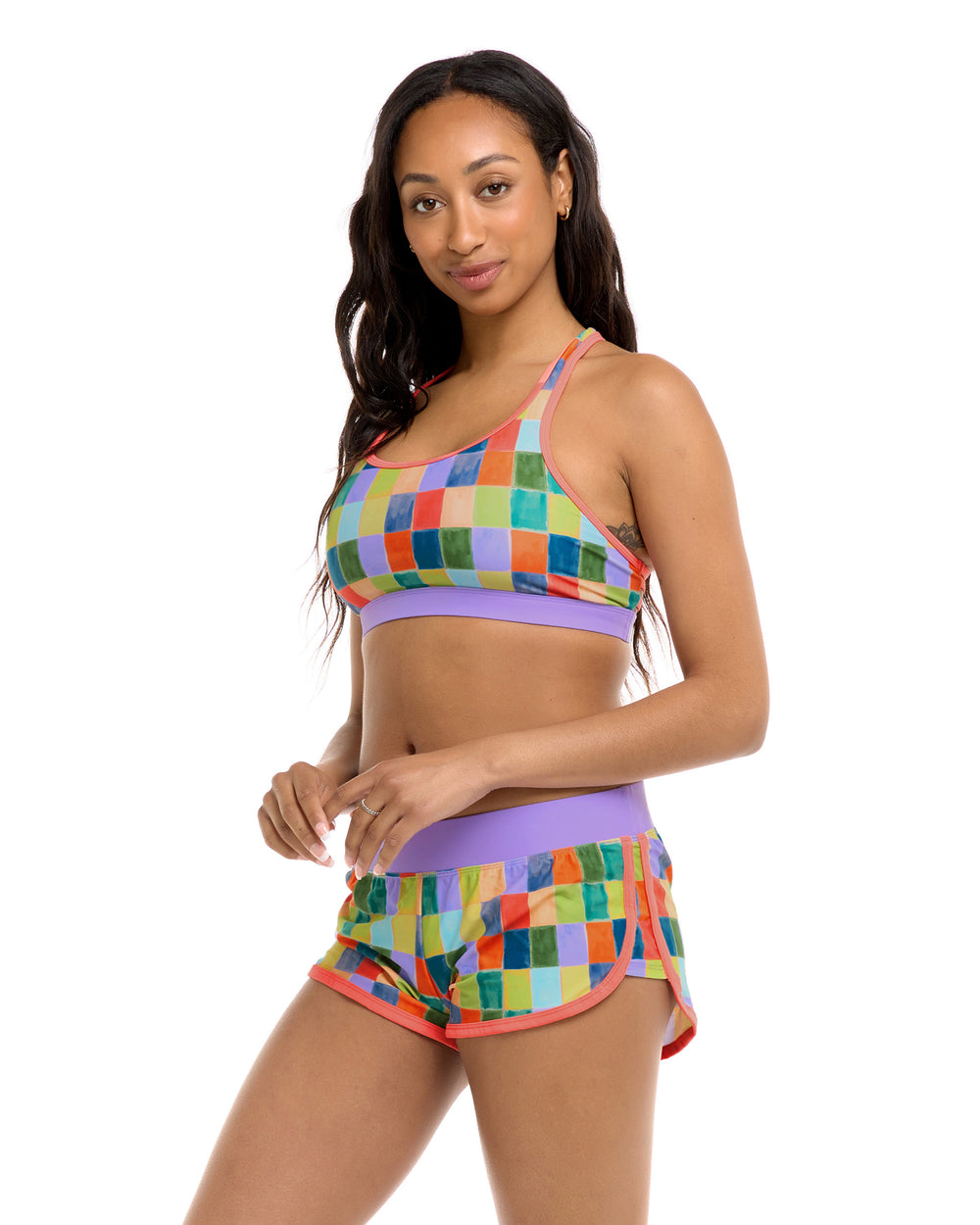 Aloha Vibes Equalizer Sports Bra - Multi