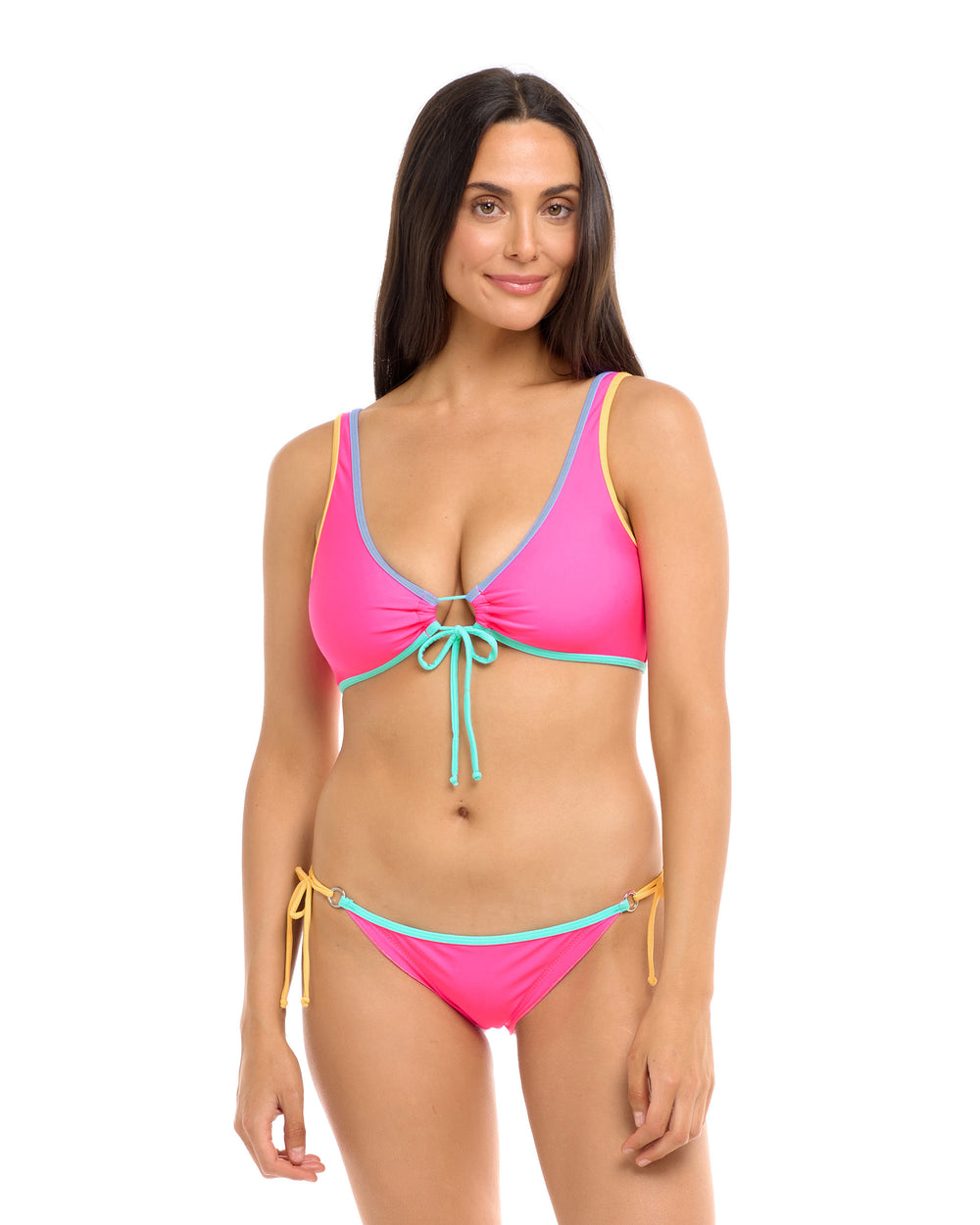 Vibration Lolah Scoop Bikini Top - Bubble Gum