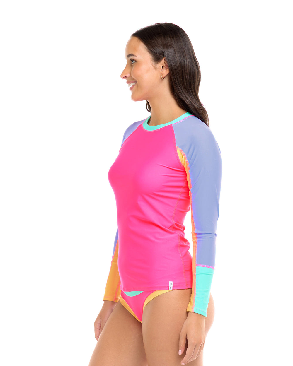 Vibration Sleek Long Sleeve Rashguard - Bubble Gum