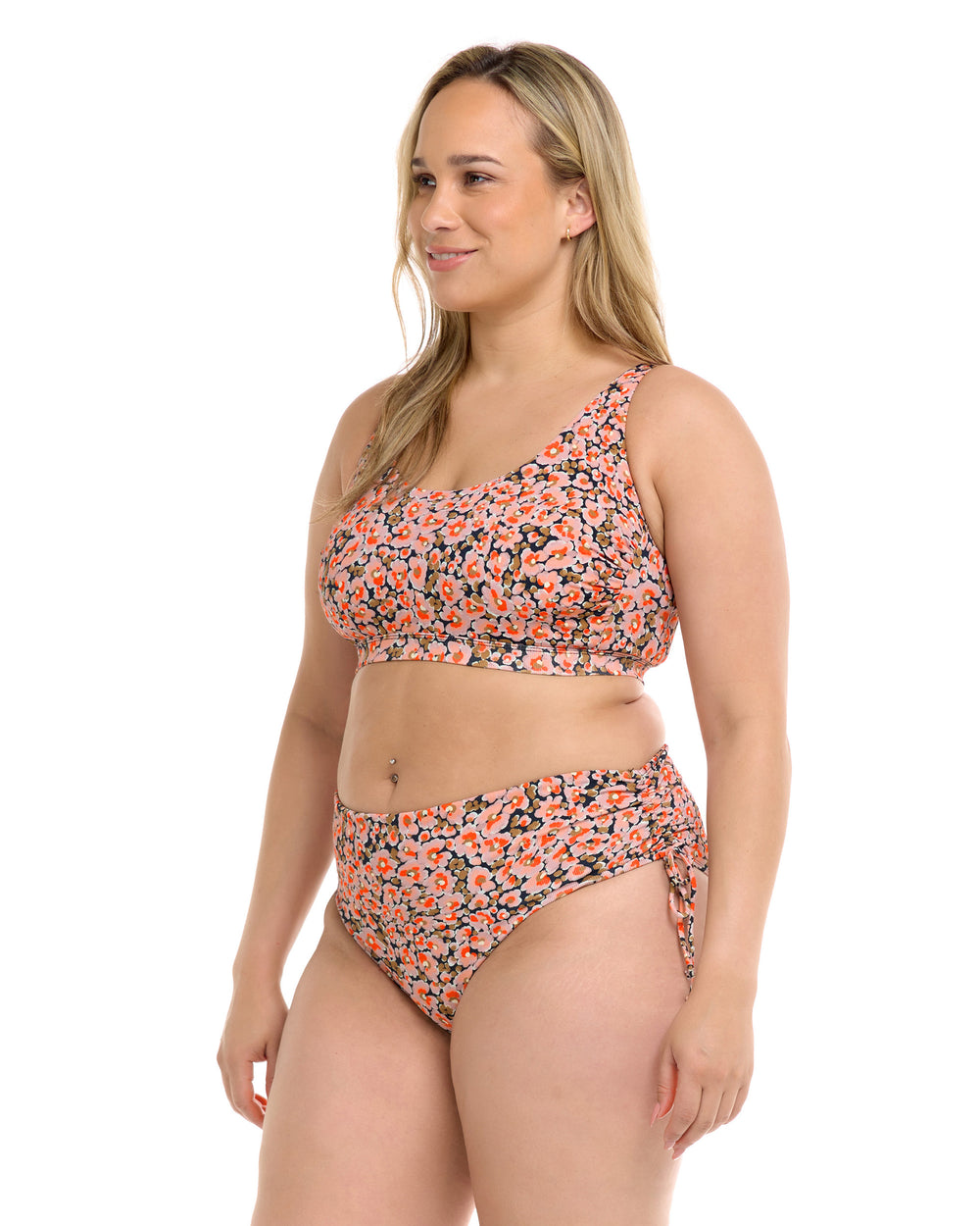 Mademoiselle Amore Plus Size Scoop Top - Multi