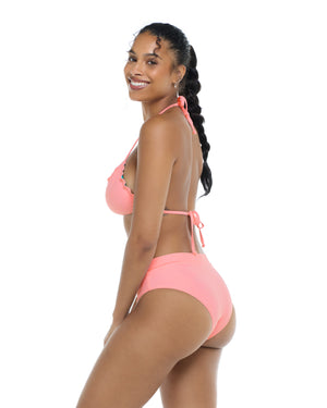 Flor Nove Marlee Reversible High-Waist Bikini Bottom - Flor Nove / Sea Mist