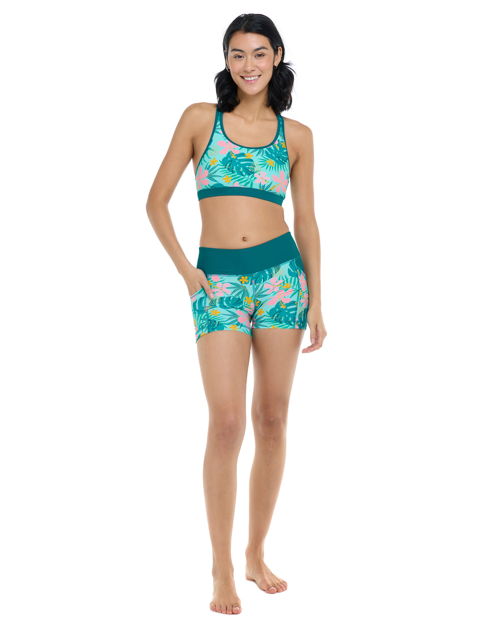 Flor Nove Equalizer Sports Bra - Flor Nove / Sea Mist