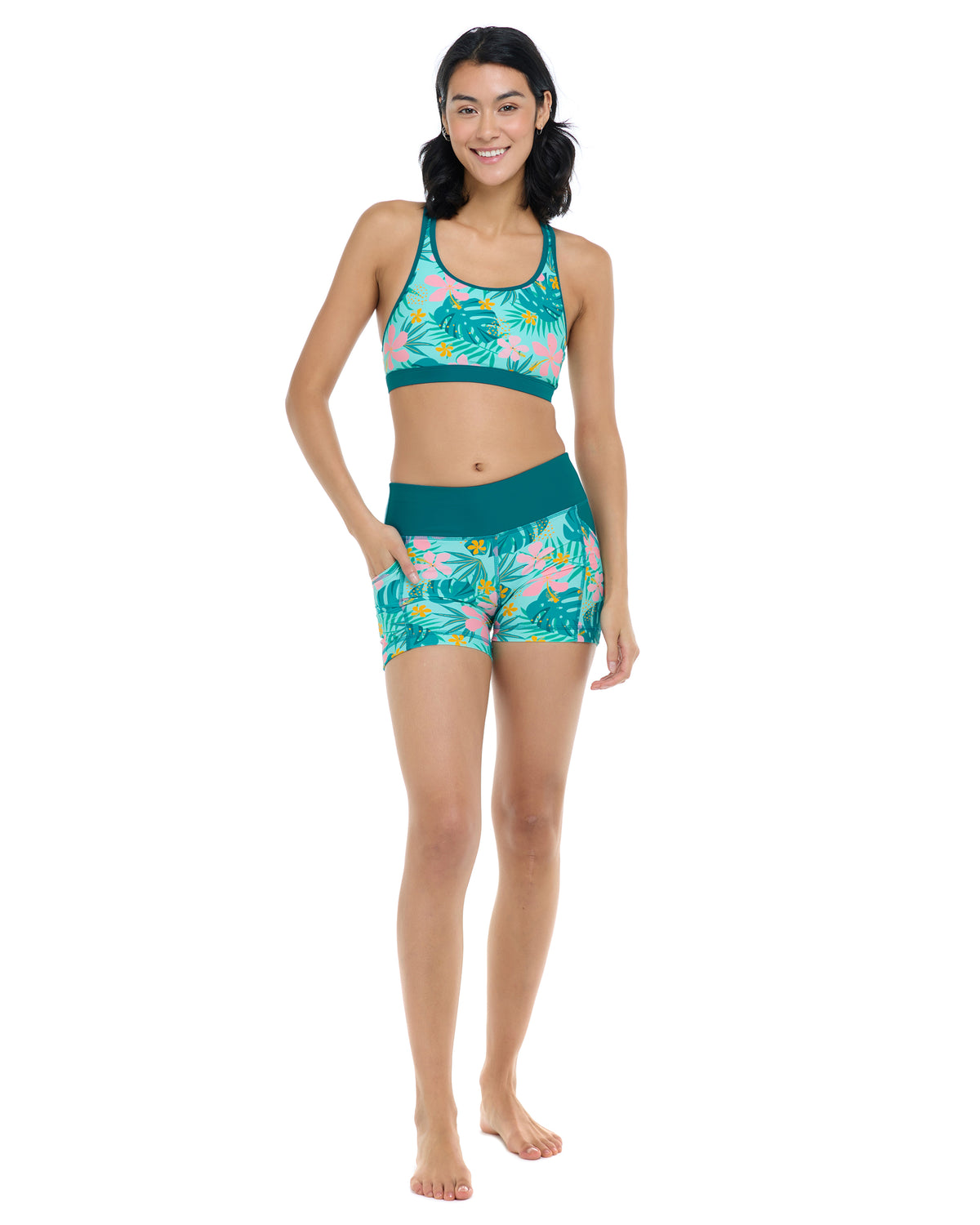 Flor Nove Equalizer Sports Bra - Flor Nove / Sea Mist