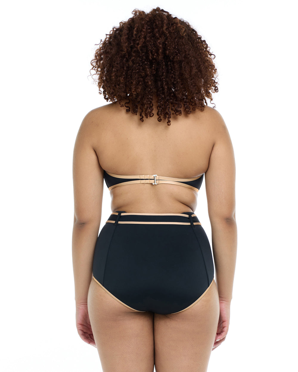 Undersea Tainted Love Retro Bandeau - Black Gold