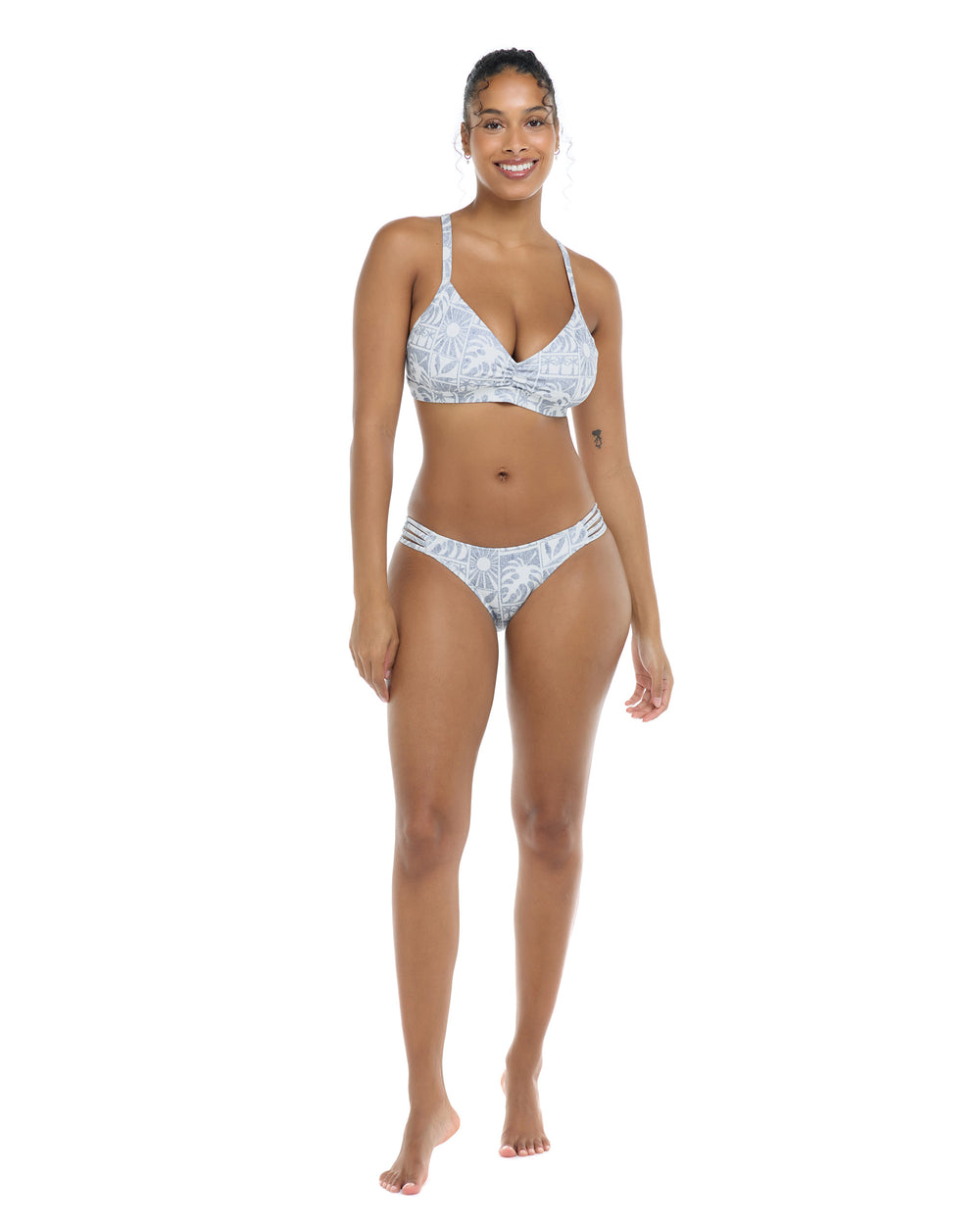 Serene Drew D-F Cup Bikini Top - Serene / Snow