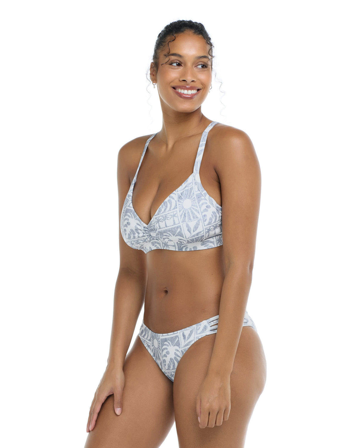 Serene Drew D-F Cup Bikini Top - Serene / Snow