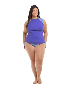 Bellium Exhale Plus Size Rashguard - Clearwater