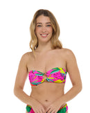 Image of Tulum Irene Bandeau Top - Bubble Gum