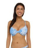 Image of Breezy Palms Solo D-F Cup Bikini Top - Paradise