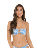 Image of Breezy Palms Irene Bandeau Top - Paradise
