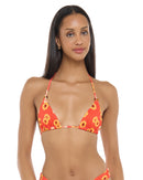 Image of Provence Dita Triangle Bikini Top - Poppy