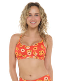 Image of Provence Drew D-F Cup Bikini Top - Poppy