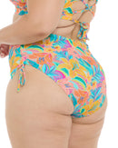 Image of Leonora High Tide Plus Size Swim Bottom - Multi