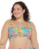 Image of Leonora Amore Plus Size Scoop Bikini Top - Multi