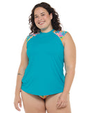 Image of Leonora Exhale Plus Size Rashguard - Multi