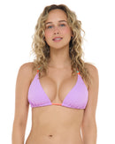 Image of Line Up Ashlyn Triangle Slider Bikini Top D - Lavender