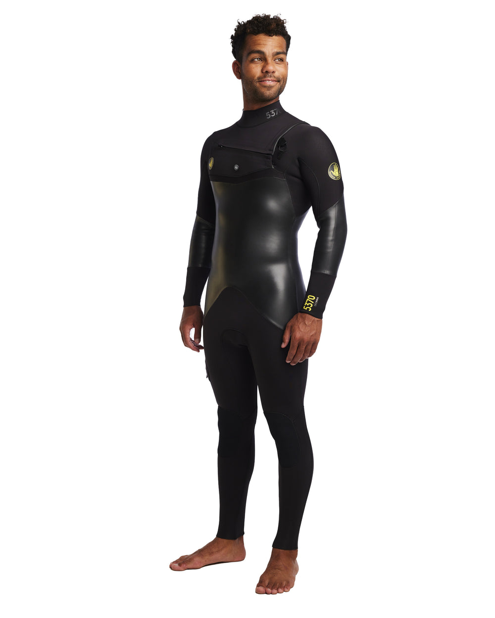 Men's 5370 3/2mm Chest Zip Fullsuit - Black