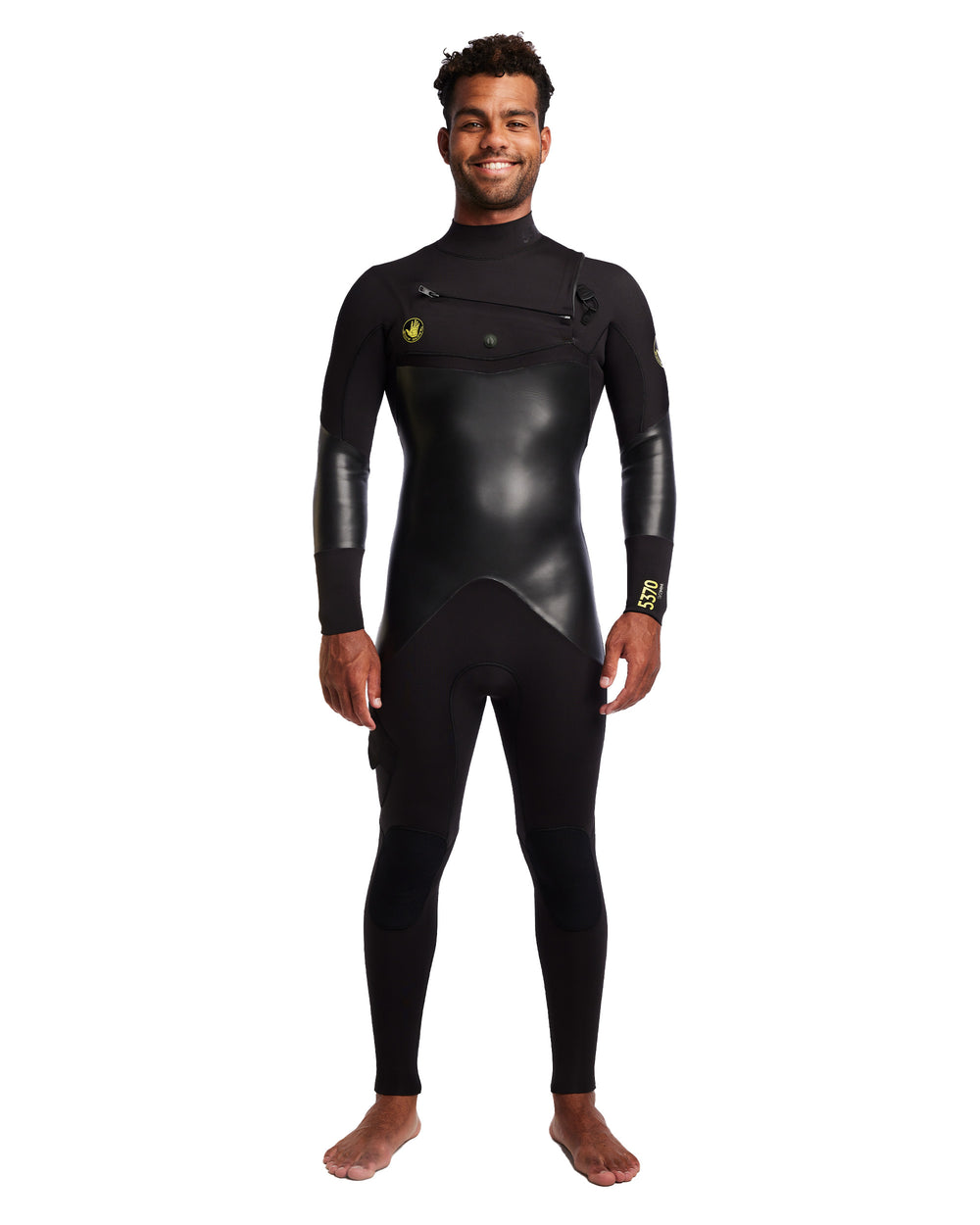Men's 5370 3/2mm Chest Zip Fullsuit - Black