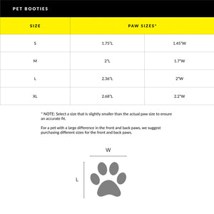 Paw Protector Booties - Yellow