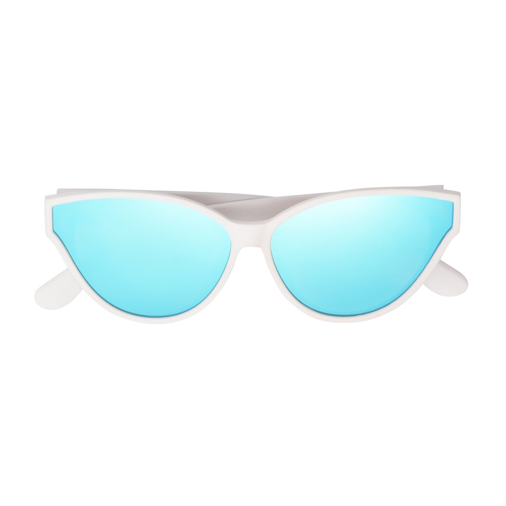 Lana Polarized Cat Eye Sunglasses - White
