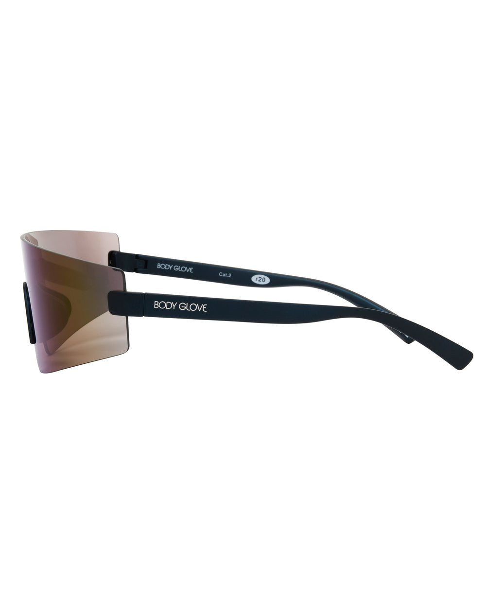 Vibez Rimless Shield Sunglasses - Teal
