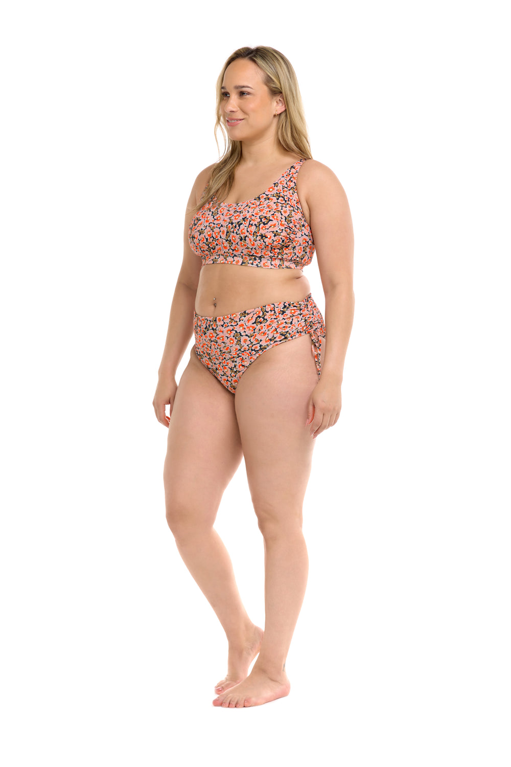 Mademoiselle Amore Plus Size Scoop Top - Multi