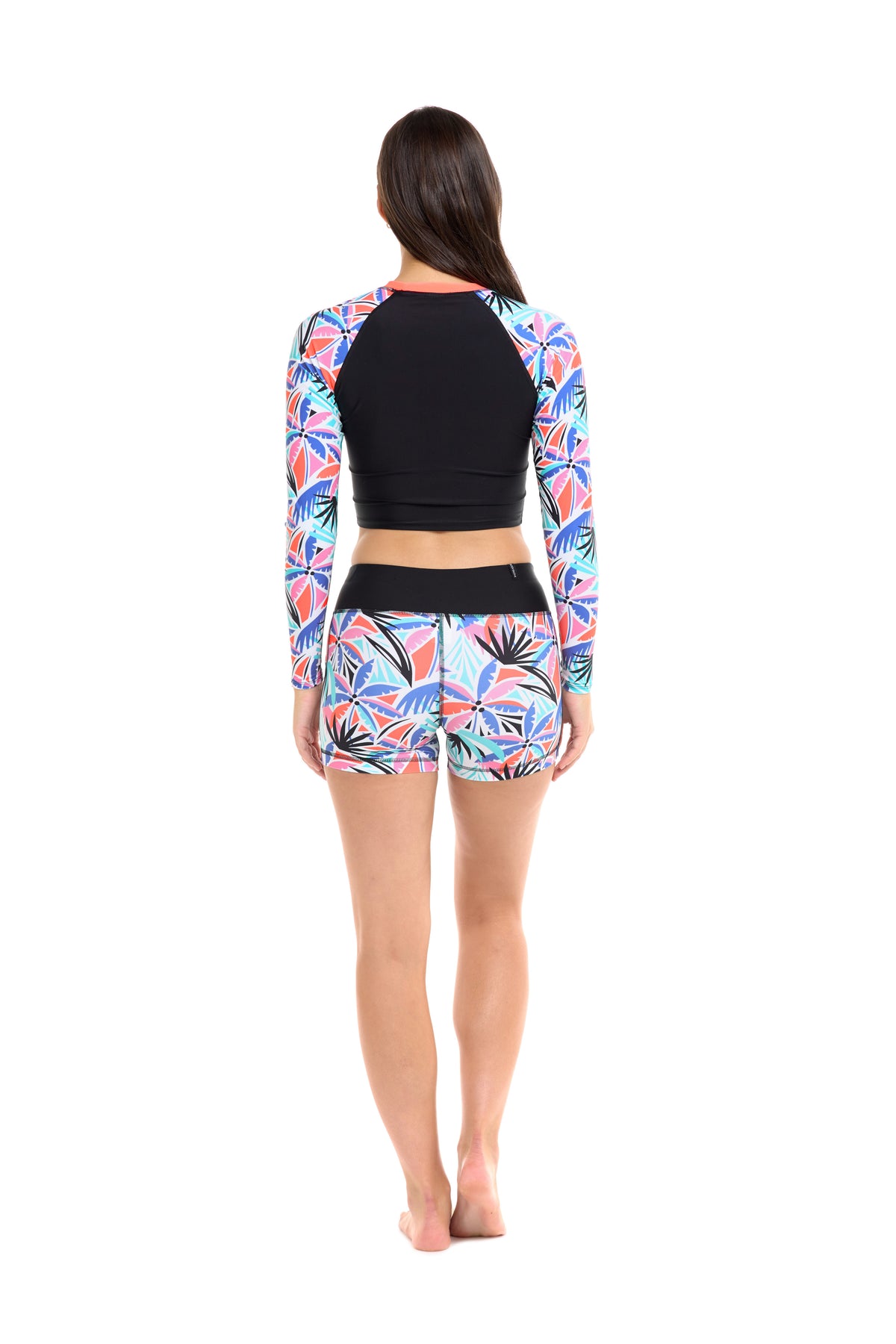 Miami Let It Be Crop Rashguard - Sunset