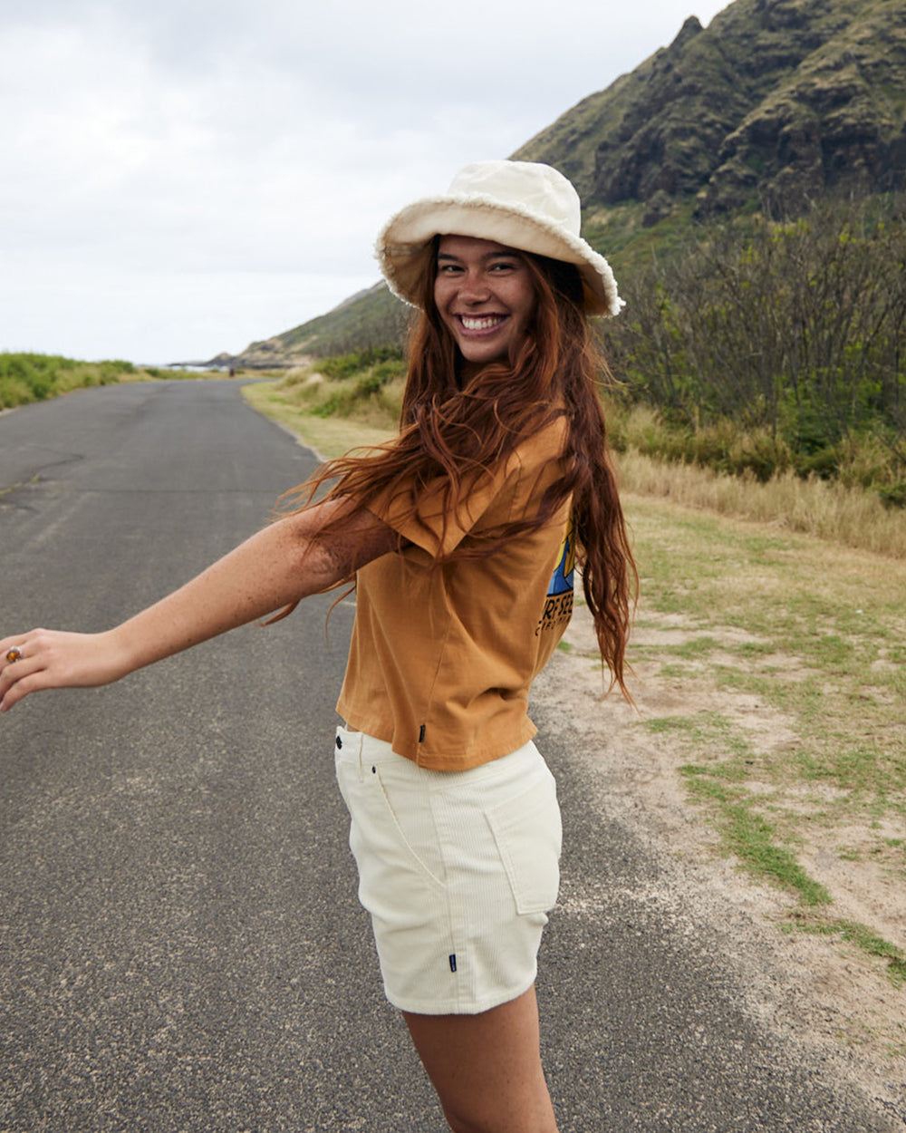 Higher Road Corduroy Shorts - Cream