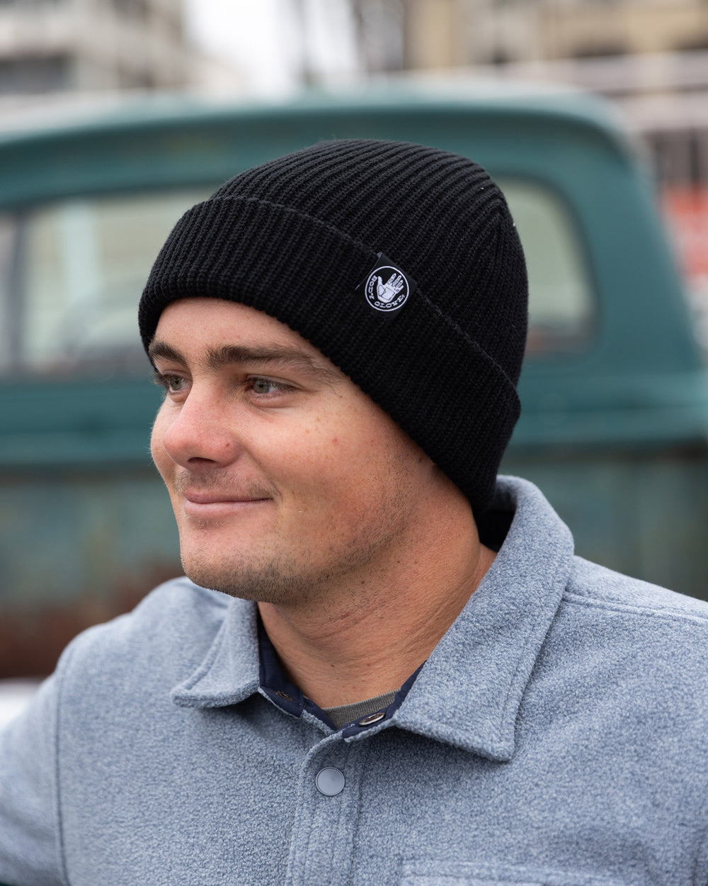 Men's Patrol Acrylic Beanie - Black