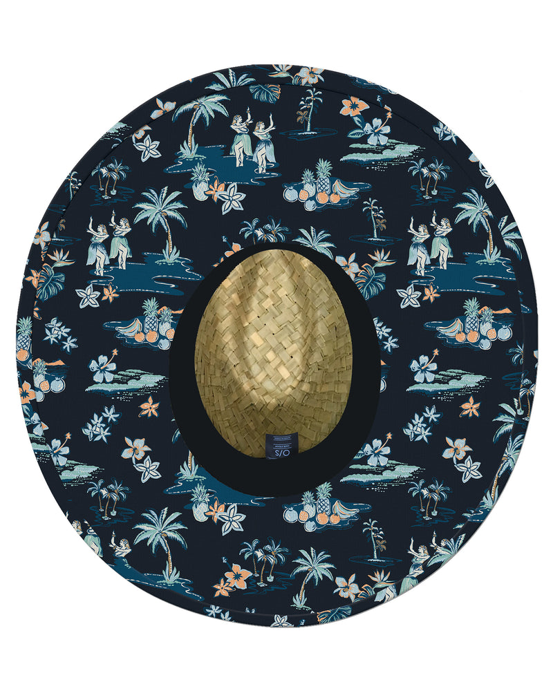Herondo Straw Hat - Navy