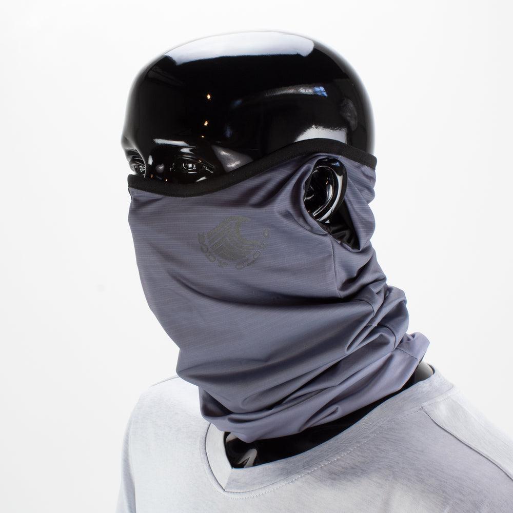 2-Pack Men's Cooling Gaiter Face Masks - Grey/Stripes