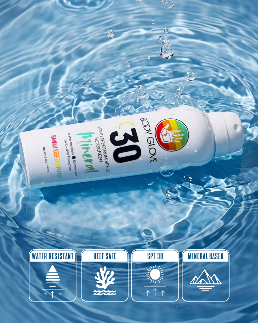 Sunscreen in pool