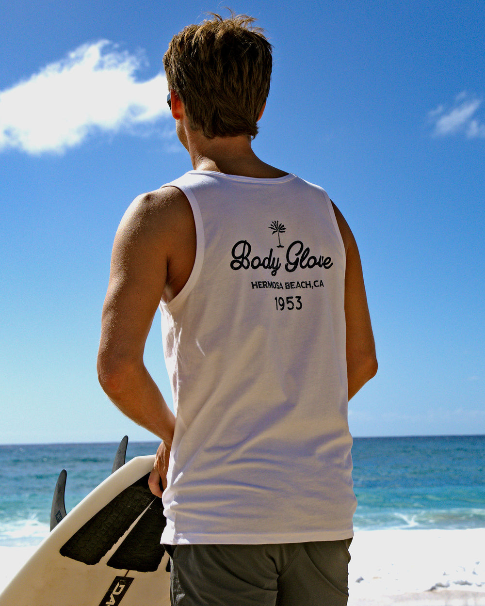 Mens Hermosa Tank - White