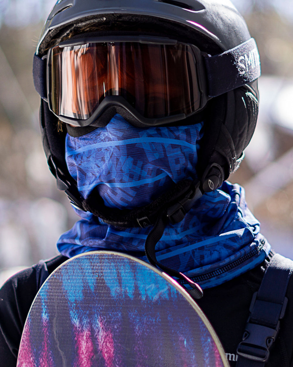 2-Pack Men's Warming Gaiter Face Masks - Black/BlueBG