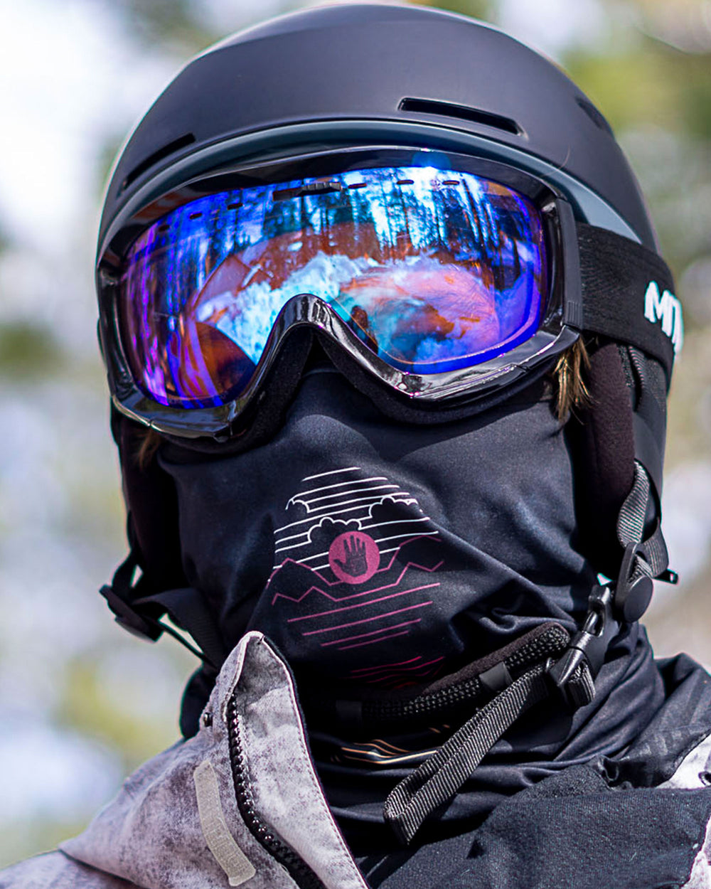 2-Pack Women's Warming Gaiter Face Masks - Black/BGMulti