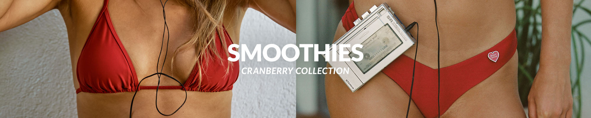Women's Swimwear: Smoothies Cranberry Collection