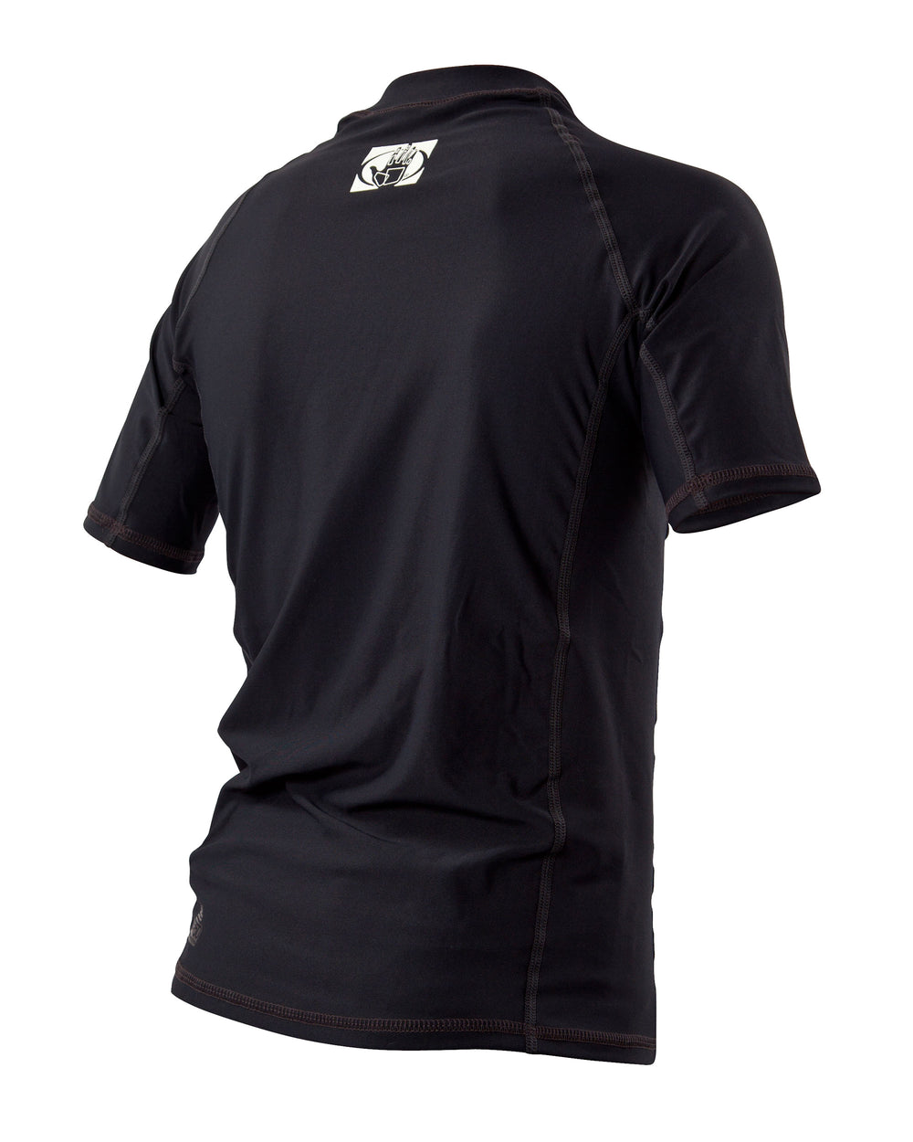 Basic Junior Short-Sleeve Lycra Rash Guard - Black