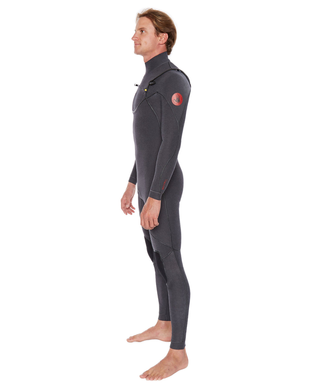Red Cell 2mm Slant-Zip Men's Fullsuit - Black Heather