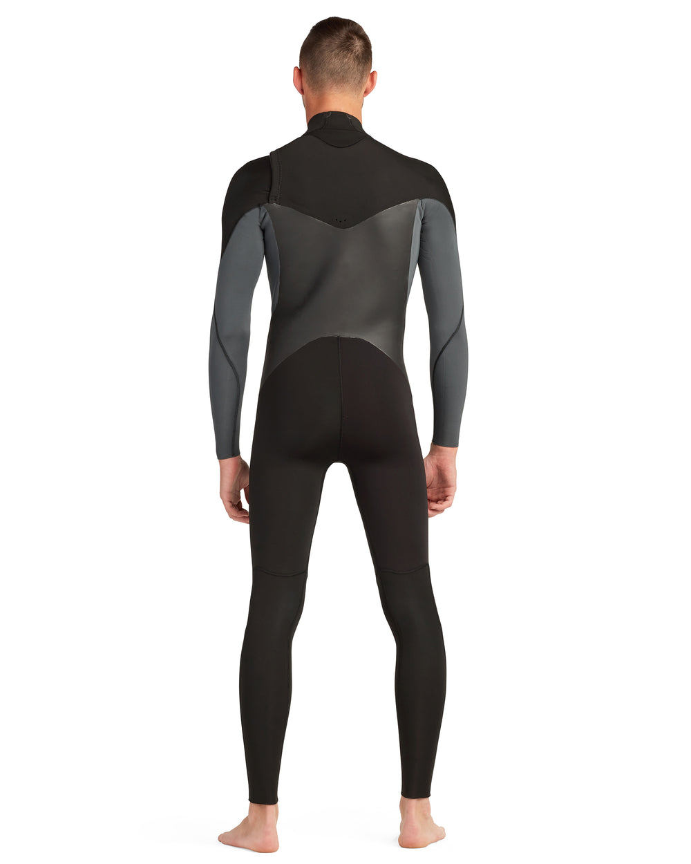 Phoenix 3/2mm Men's Chest-Zip Fullsuit - Black/Charcoal