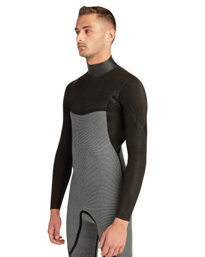 Phoenix 3/2mm Men's Chest-Zip Fullsuit - Black/Charcoal