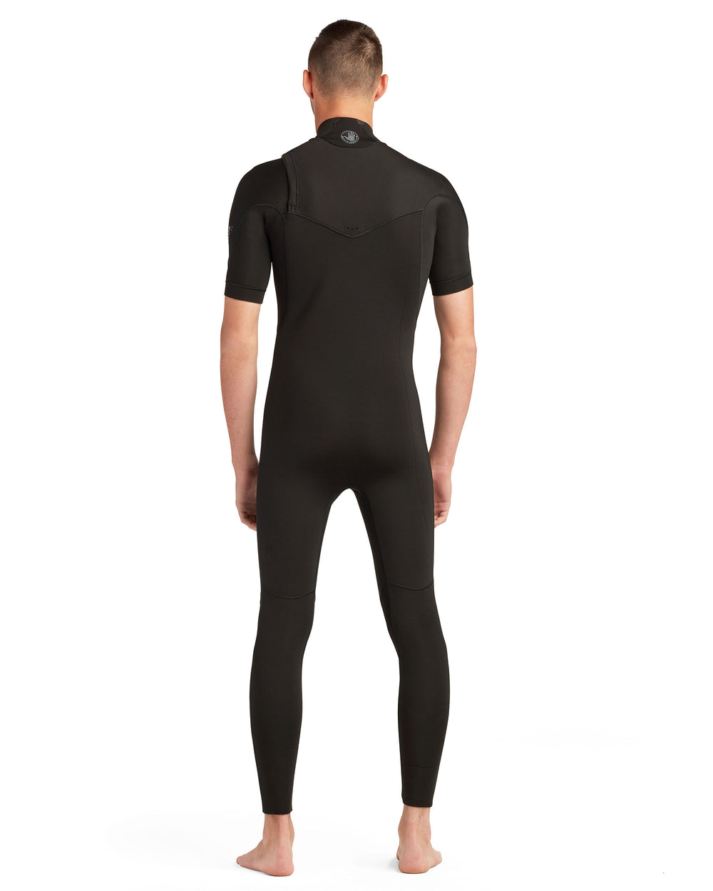 Men's Variant 2/2mm Short Arm Chest-Zip Fullsuit - Black
