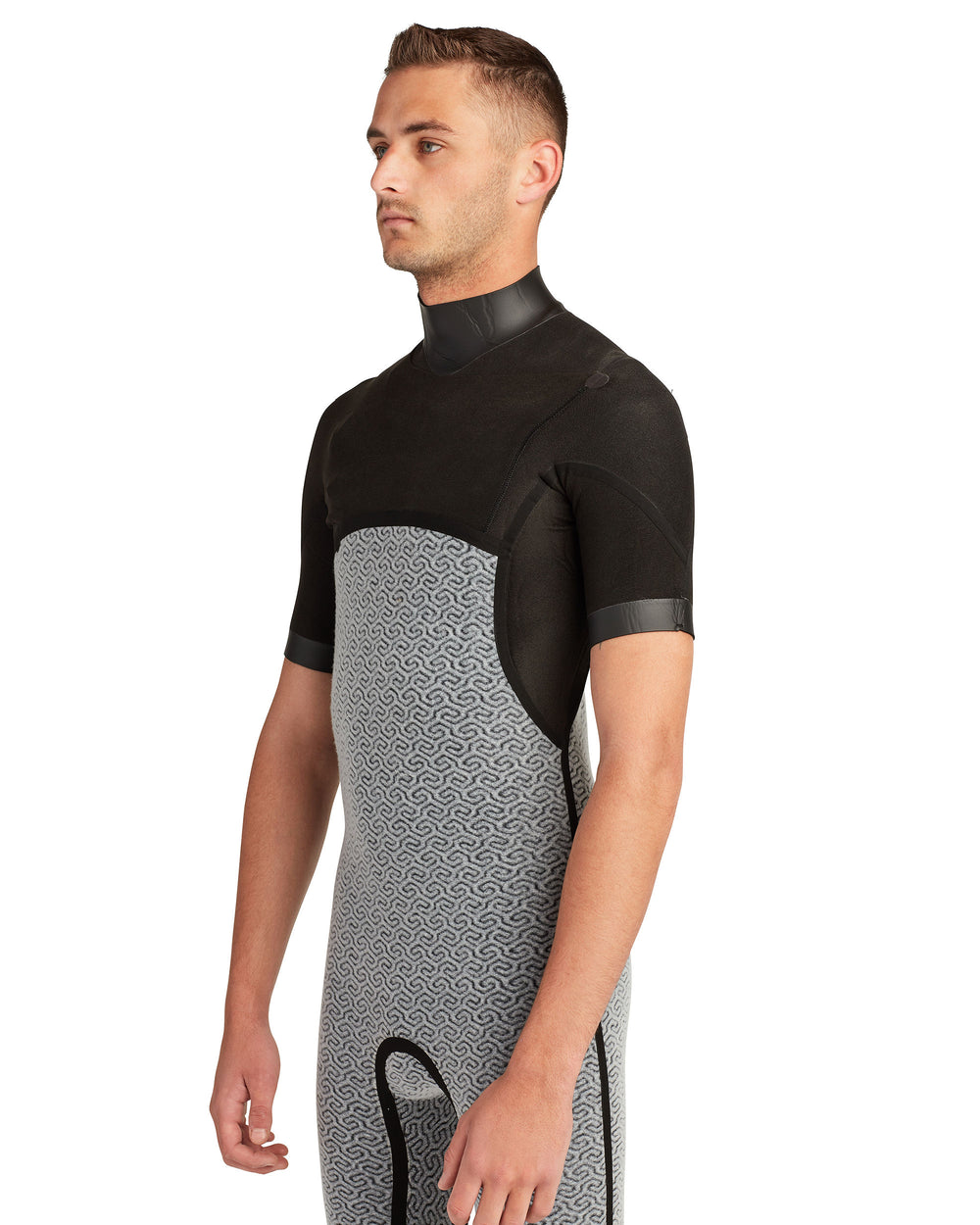 Men's Variant 2/2mm Short Arm Chest-Zip Fullsuit - Black