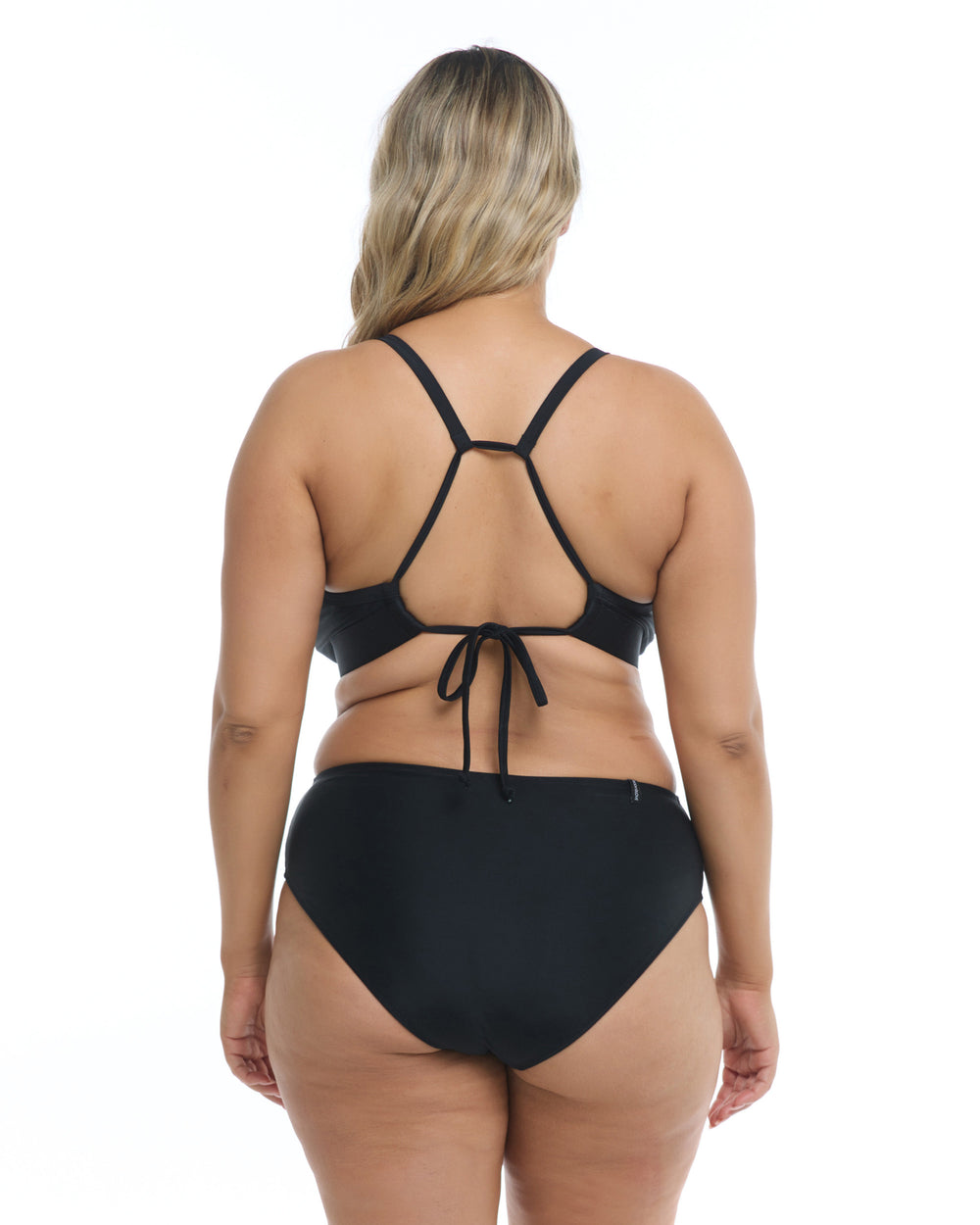 Smoothies Drew Plus Size Bikini Top - Black