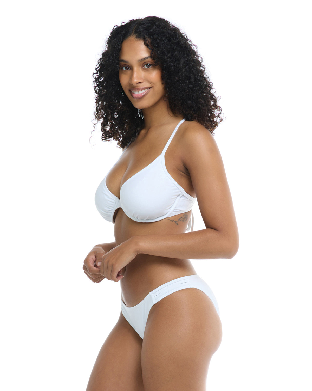 Smoothies Solo D-F Cup Bikini Top - Snow