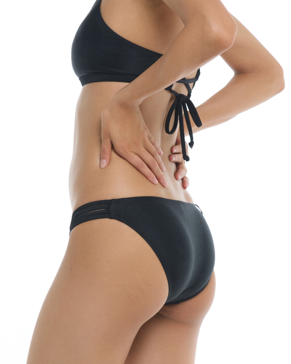 Smoothies Flirty Surf Rider Swim Bottom - Black