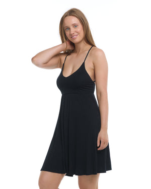 Ivy Cover-Up Dress - Black