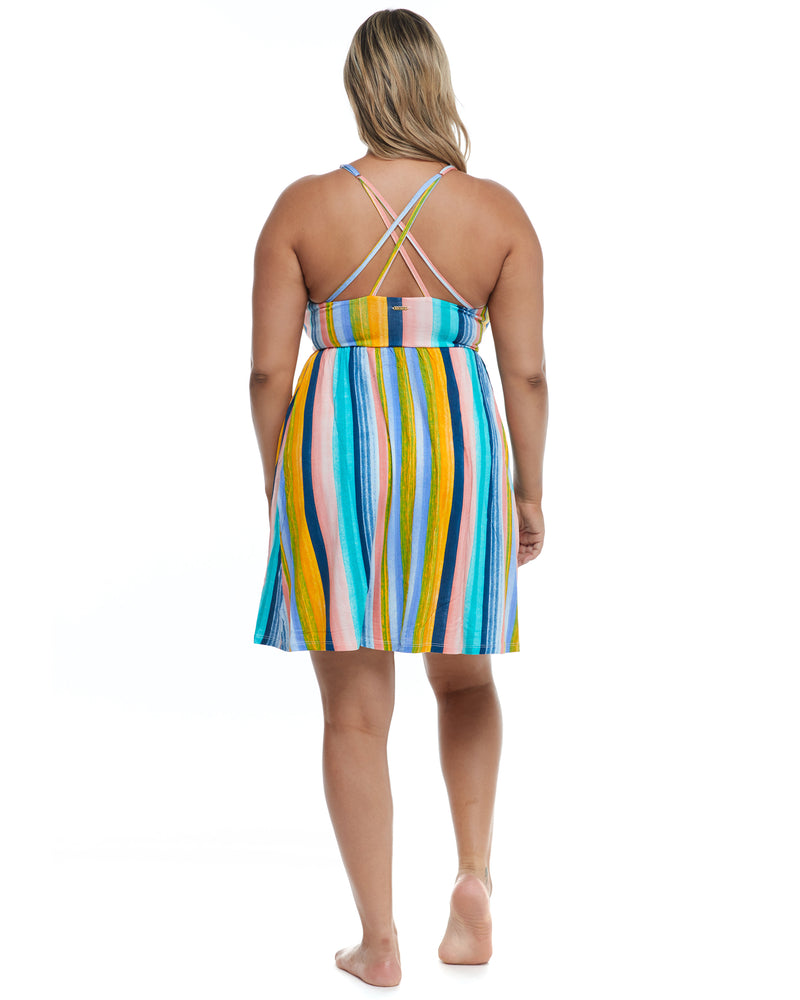 Havana Nights Plus Size Ivy Cover-Up Dress - Combo Multi